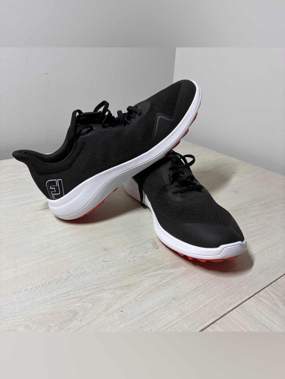 FootJoy Flex Golf Shoes Spikeless Mesh EVA Cushion Athletic Black Men Size 11M